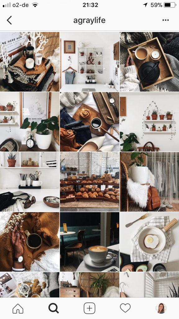 Instagram for Beginners - examples of a great instagram grid