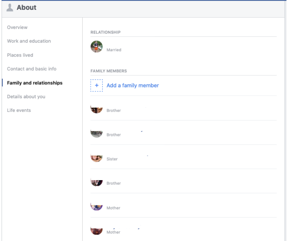 Adding a family member to your Facebook profile Adding a family member to your Facebook profile